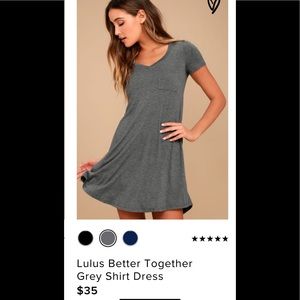 Grey tshirt dress